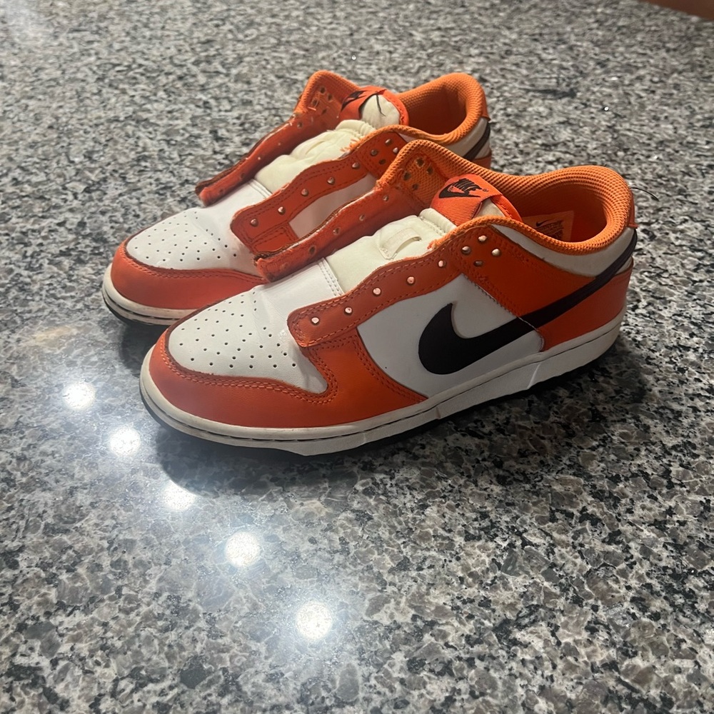 Nike Dunk Retro Low GS Safety Orange Boys Size 6
